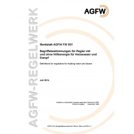 FW 501 - Begriffsbestimmungen für Regler mit oder ohne Hilfsenergie für Heizwasser und Dampf