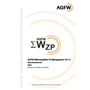 AGFW-Wärmezähler-Prüfprogramm VII / 3 - Abschlussbericht 2023 (Baujahr der Prüflinge: 2021/2022)