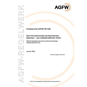 FW 448 - Das Fernwärmenetz als thermischer Speicher - aus netzbetrieblicher Sicht